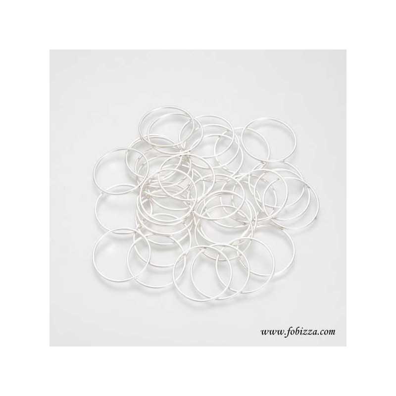 10 τεμ, 35 χλστ, Ορείχαλκος, Κρίκος σε Ασημί