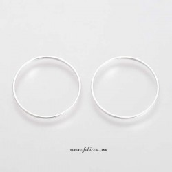 10 τεμ, 35 χλστ, Ορείχαλκος, Κρίκος σε Ασημί