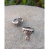 2 τεμ, 10 χλστ, Ορείχαλκος, Κορώνα με Σχέδιο, Κρεμαστή, Ασημί