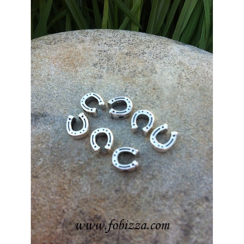 4 τεμ, 8 χλστ, Μεταλλικό Πέταλο, Χάντρα, Ασήμι