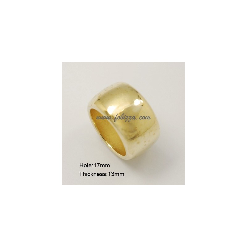 1 τεμ, 22x13 χλστ, 17 χλστ τρύπα, Ακρυλικό Συνδετικό, Δακτυλίδι,  Χρυσό