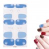 1 σετ, 10x5.5 εκατ, Nail Art Αυτοκόλλητα, Διακοσμήσεις άκρων νυχιών, Χριστουγεννιάτικο στυλ, Χιονονιφάδες, Μπλε