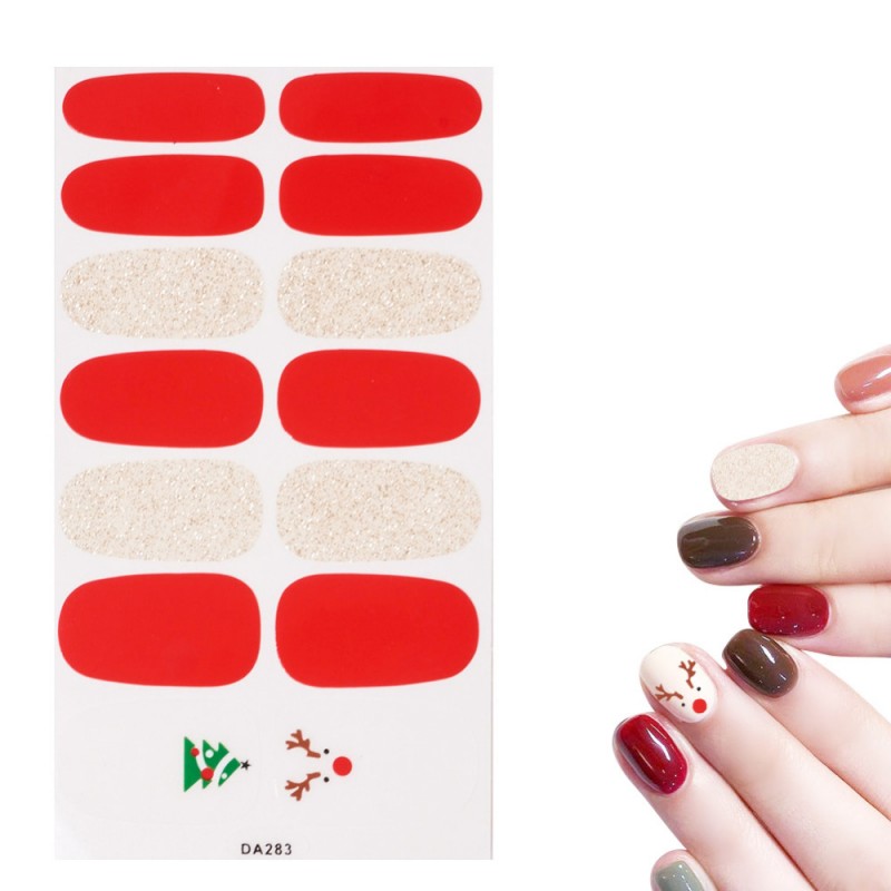 Nail Art Αυτοκόλλητα, Διακοσμήσεις άκρων νυχιών, Χριστουγεννιάτικο στυλ