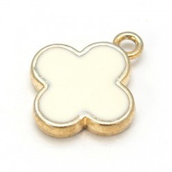 1τεμ, 19x15x3 χλστλ, Τρύπα: 2 χλστ, Κράμα  με Κρύσταλλα, 2 Συνδέσμους, Σταυρός , Χρυσό