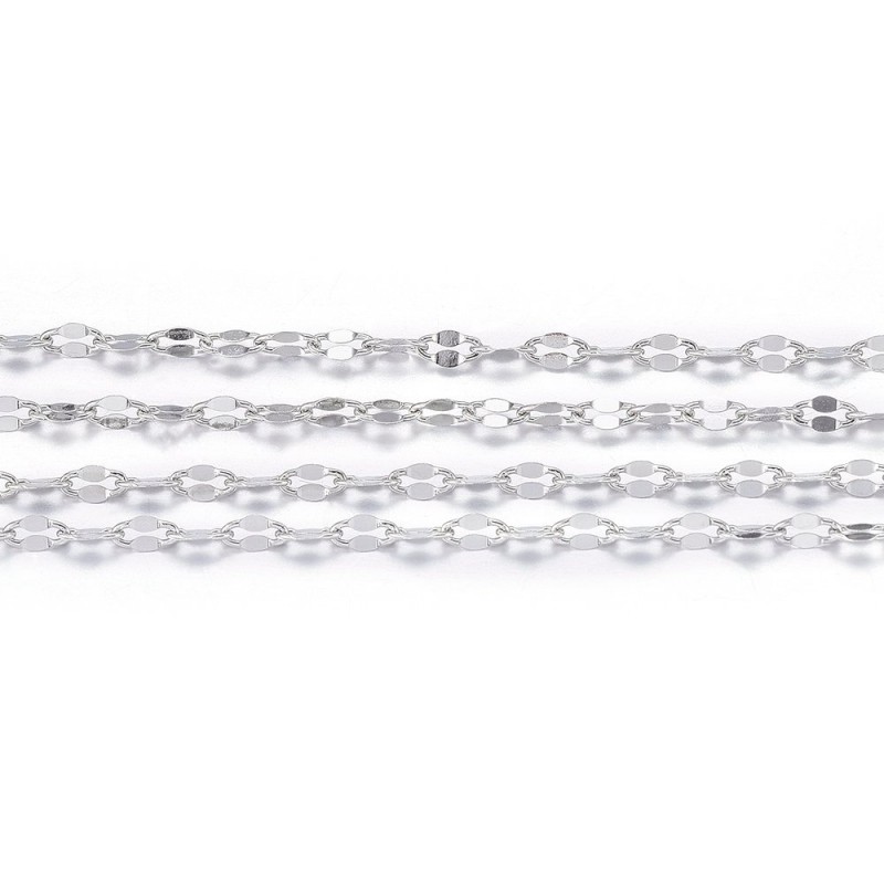 50 εκατ, 4x2x0.9 χλστ πάχος, 304 Ανοξείδωτο Ατσάλι, Αλυσίδα, Ατσαλιού