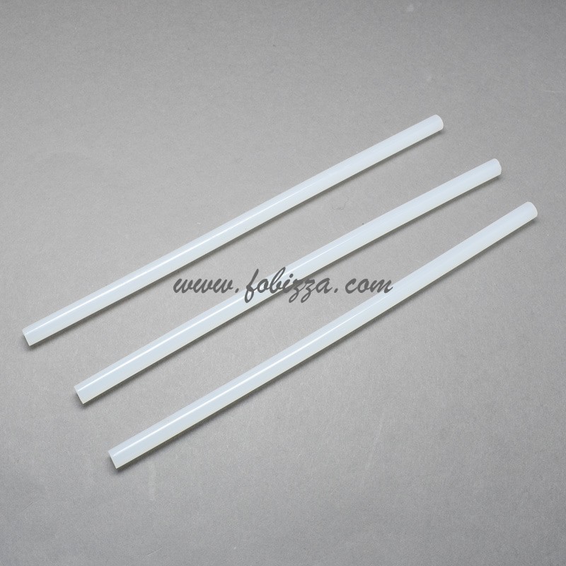 1 τεμ, 200x10 χλστ, Ράβδος Σιλικόνης, Άσπρη