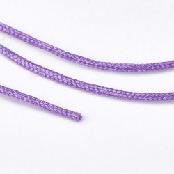 50 μέτρα, 0.8 χλστ πάχος, Μακραμέ Κερωμένο Σχοινί σε Μωβ Ινδικό
