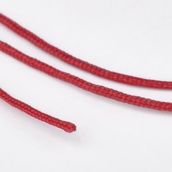 35 μέτρα, 0.8 χλστ πάχος, Μακραμέ Κερωμένο Σχοινί σε Κόκκινο
