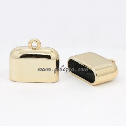 2 τεμ, 25x28x11 χλστ, 25x8 χλστ Τρύπα, Ακρυλικά Καπάκια με Σύνδεσμο, Χρυσό