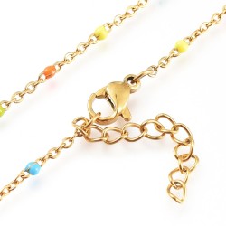 26 εκατ, 2 χλστ, 304 Ανοξείδωτο Ατσάλι, Αλυσίδα Ποδιού με Μπαλίτσες και Προέκταση, Επιλογή Χρώματος