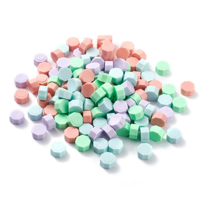 Κερί για Βουλοκέρι Ρετρό Σφραγίδας, Οκτάγωνο, Μικτό Χρώμα