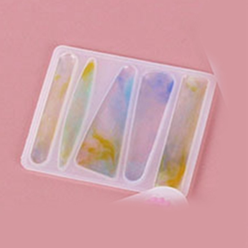 1 τεμ, 98x78x4 χλστ, Καλούπια Σιλικόνης, Κλιπ Μαλλιών, DIY Κατασκευές με Υγρό Γυαλί, Λευκό