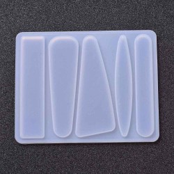1 τεμ, 98x78x4 χλστ, Καλούπια Σιλικόνης, Κλιπ Μαλλιών, DIY Κατασκευές με Υγρό Γυαλί, Λευκό