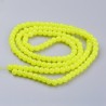 140 τεμ, 6 χλστ, Απομίμηση Νεφρίτη Γυάλινες Χάντρες σε Σκέλη, Κίτρινο