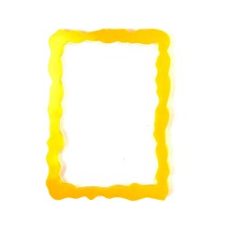 1 τεμ, 180x130 χλστ, Καλούπια Σιλικόνης, DIY Κατασκευές με Υγρό Γυαλί, Καλούπι για Φωτογραφοθήκη Ζικ-Ζακ, Λευκό