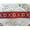 50 εκατ, 22 χλστ. πλάτος, Τρέσες Ethnic Υφασμάτινες, Σκούρο Κόκκινο