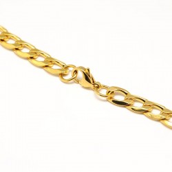 70 εκατ, 10 χλστ πλάτος, 304 Ανοξείδωτο Ατσάλι, Αλυσίδα Λαιμού, Χρυσό