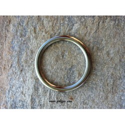 1 τεμ, 48 χλστ διάμετρος, Μεταλλικός, Κρίκος, Ασημί