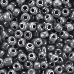 15γρ/200 τεμ. περίπου, 4 χλστ, Γυάλινες Χάνδρες, Σπόρος, Γκρί