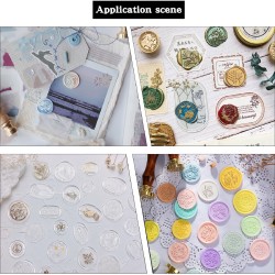 1 τεμ, 90x25.5 χλστ, Βουλοκέρι απο Ορείχαλκο με Ξύλινη Λαβή, Σφραγίδα Κεριού, Άλογο, Χρυσό