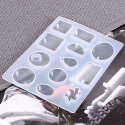1 τεμ, 153x114x7 χλστ, Καλούπια Σιλικόνης για Κρεμαστά, DIY Κατασκευές με Υγρό Γυαλί, Κρεμαστά Στοιχεία, Λευκό