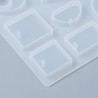 1 τεμ, 153x114x7 χλστ, Καλούπια Σιλικόνης για Κρεμαστά, DIY Κατασκευές με Υγρό Γυαλί, Κρεμαστά Στοιχεία, Λευκό