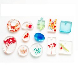 1 τεμ, 153x114x7 χλστ, Καλούπια Σιλικόνης για Κρεμαστά, DIY Κατασκευές με Υγρό Γυαλί, Κρεμαστά Στοιχεία, Λευκό