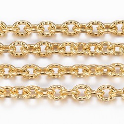 1 μέτρο, 3x2.4x0.6 χλστ κάθε κρίκος, 304 Ανοξείδωτο Ατσάλι, Αλυσίδα με Σχέδιο, Ατσαλιού και Χρυσό