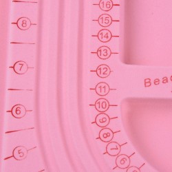 1 τεμ, 33x24 εκατ, Πλαστικές Σανίδες Σχεδίασης για Χάντρες, Ροζ