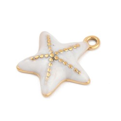 1 τεμ, 16x15 χλστ, 304 Ανοξείδωτο Ατσάλι, Αστερίας με Σμάλτο, Κρεμαστό (SFP-16SF-G)