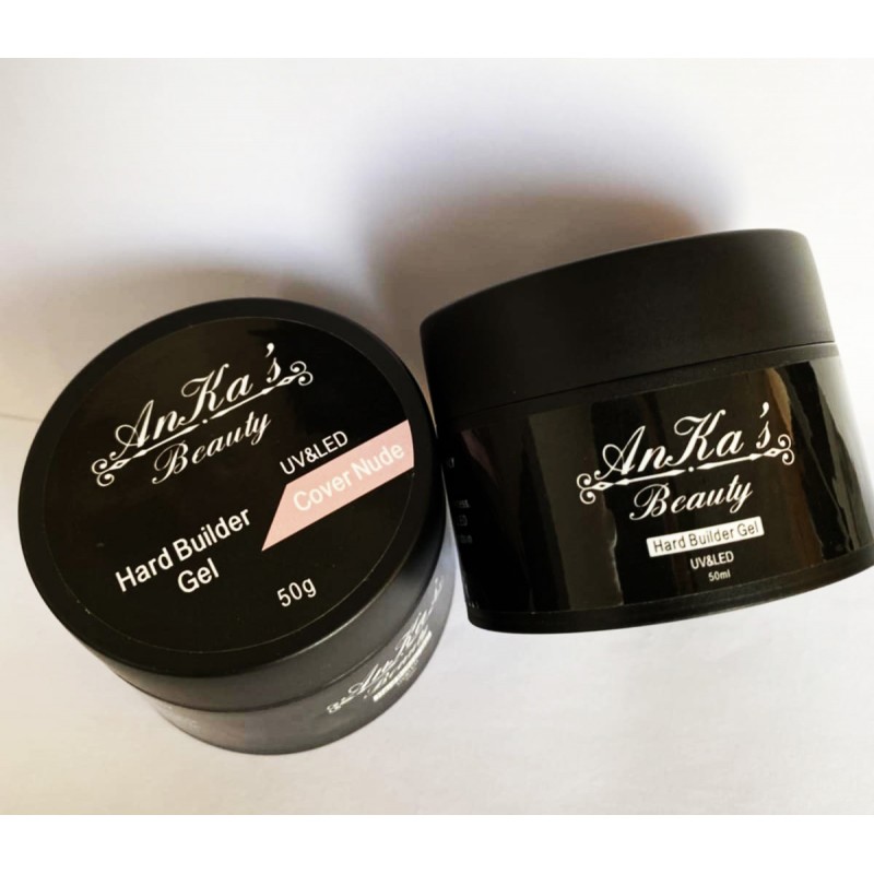 50 ml, Επαγγελματικό Σκληρό Gel Χτυσίματος και Επέκτασης, Cover Nude, Νύχια (HGB-50ml-CN)