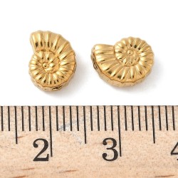 4 τεμ, 10x8 χλστ, 304 Ανοξείδωτο Ατσάλι, Κοχύλι, Χάντρα (PPS-10x8M-G)