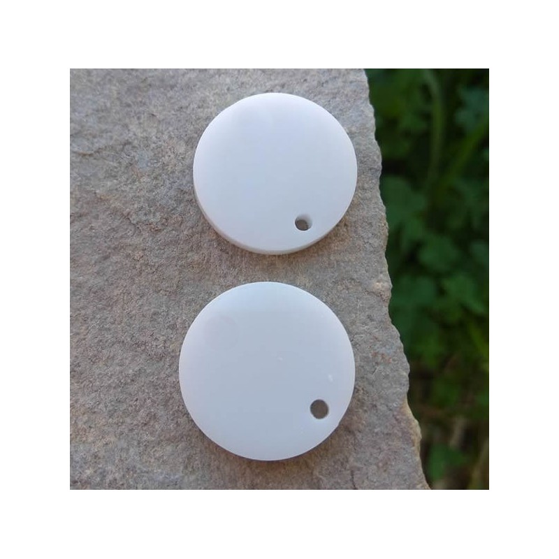 2 τεμ, 20 χλστ, Plexiglass, Γεωμετρικά Σχήματα με 1 Τρύπα, Στρογγυλό (PLF-20m-1H-P)