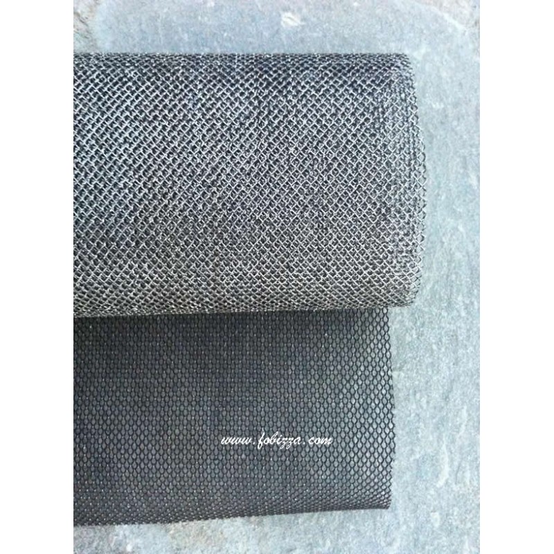 1 τεμ, 50x30 εκατ, Καμβας για Τσάντα, Πλέγμα, Ασημί