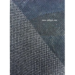 1 τεμ, 50x30 εκατ, Καμβας για Τσάντα, Πλέγμα, Ασημί