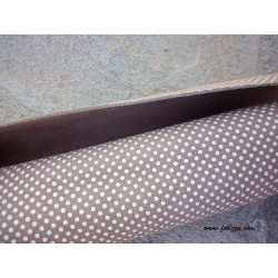 1 τεμ, 50x30 εκατ, Δερματίνη σε Suede, Πουά, σε Μαύρο, Κόκκινο και Μπεζ