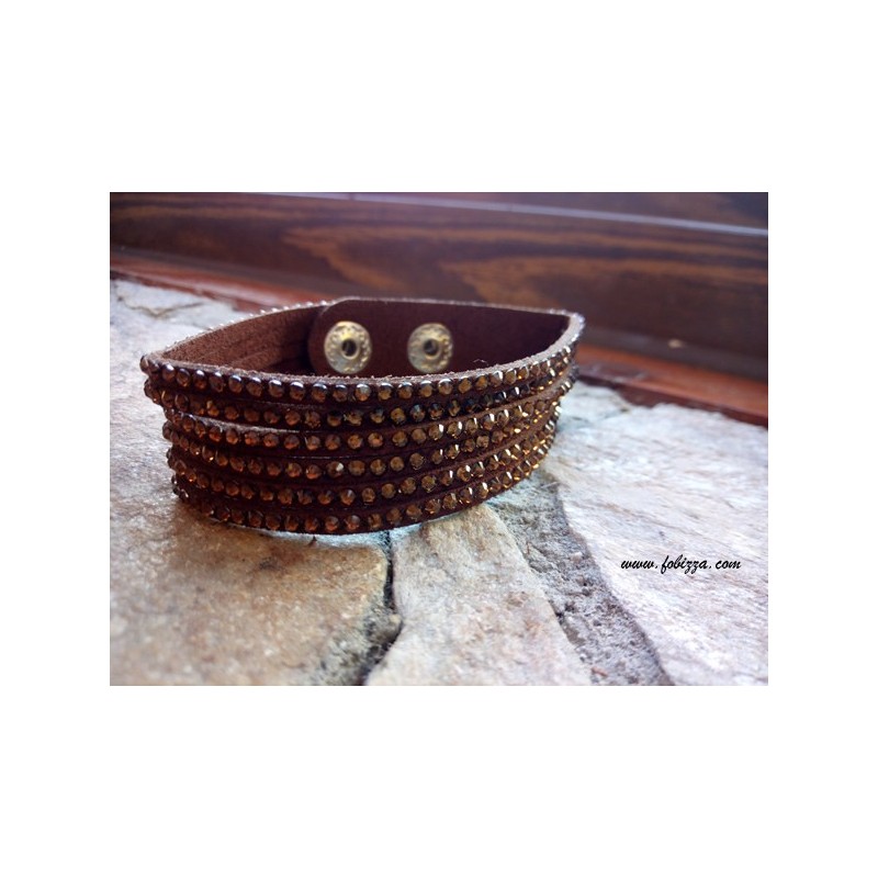 Σουετ Βραχιόλι με κρύσταλλα,  20 εκατ.  σε Μαύρο, Καφέ και Γκρί