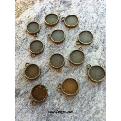 2 τεμ, 18x15x3 χλστ, 12 χλστ δίσκος, Χαλκός, Καστόνια με 1 Σύνδεσμο, Μπρονζε