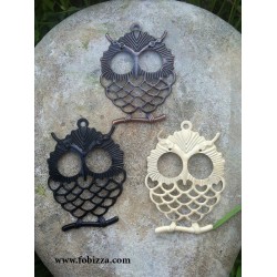 2 τεμ, 65x35x1 χλστ, Τρύπα: 6mm, Σίδερο Φιλιγκράν, Μεγάλο Μέγεθος, Μαύρο