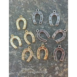 5 τεμ, 19x13x3 χλστλ,  Μεταλλικό Πέταλο, 1 Σύνδεσμο, Χρυσό και Ασήμι