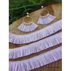 10 εκατ, 30 χλστ πλάτος, Τρέσες με Κρόσια, Βαμβακερί, Ροζ Ανοιχτό