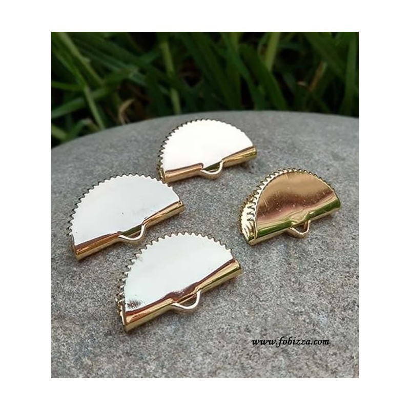 2 τεμ, 20x12 χλστ, Ορείχαλκος, Ακροδέκτης Στυλ Βεντάλιας με Σύνδεσμο, Χρυσό