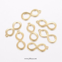 2 τεμ, 20 χλστ, 304 Ανοξείδωτο Ατσάλι, Κρεμαστό, Άπειρο, Χρυσό