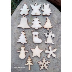 5 τεμ, 28~30x18~29x2~2.5 χλστ, Ξύλινα Mix στοιχεία σε Στύλ Αντίκας