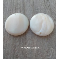 10 τεμ, 8,14x5,8 χλστ, Φυσική λευκή πέρλα Οβάλ