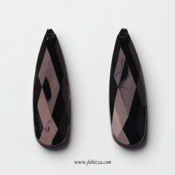 10 τεμ, 35 χλστ, Ακρυλικό, Πολύπλευρο, Δάκρυ, Κρεμαστό, Μαύρο