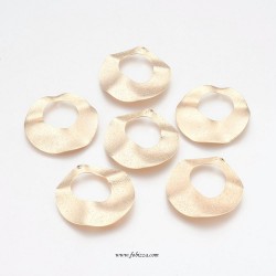 2 τεμ, 34 χλστ, Χαλκός Επιχρυσωμένος με 18Κ Χρυσό, Κρεμαστό, Στρογγυλό, Χρυσό