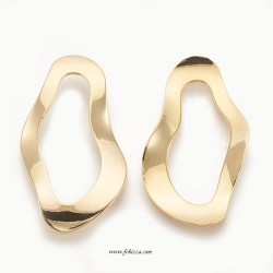 2 τεμ, 33 χλστ, Χαλκός Επιχρυσωμένος με 18Κ Χρυσό, Σφυρήλατο, Κρεμαστό, Τρίγωνο, Χρυσό