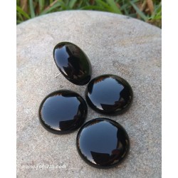 1 τεμ, 22 χλστ, Φυσικός Όνυχας, Ημιπολύτιμοι Λίθοi, Καμπουσόν, Μαύρο