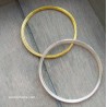 10 κύκλους, 60x0.8 χλστ, Σύρμα από Ατσάλι, Memory Wire για Βραχιόλια-Μαρτυρικά, Χρυσό